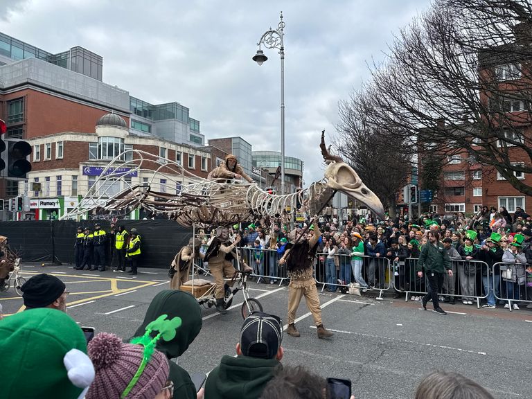 A bone bird float