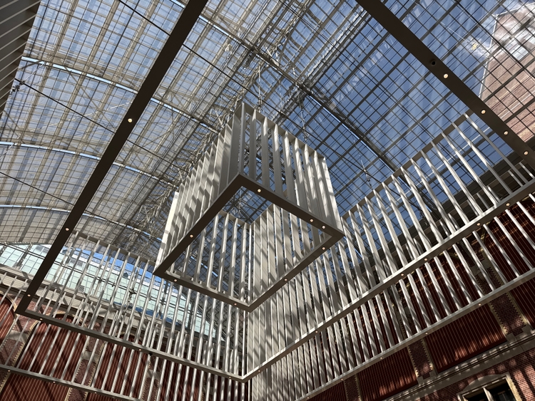 The main atrium ceiling