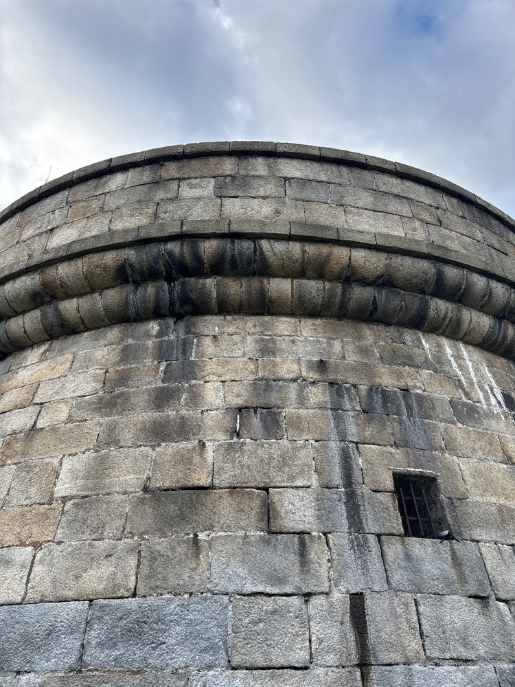 A large castle tower-like structure