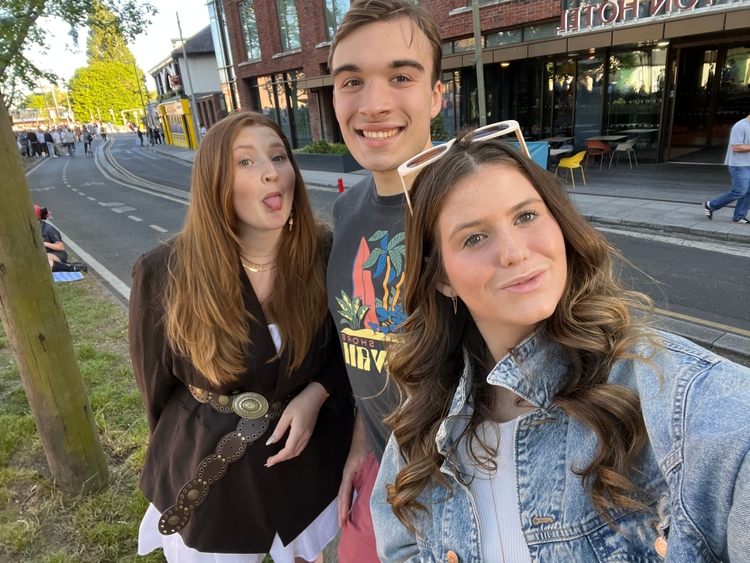 Pam, Me, and Kadin on the river