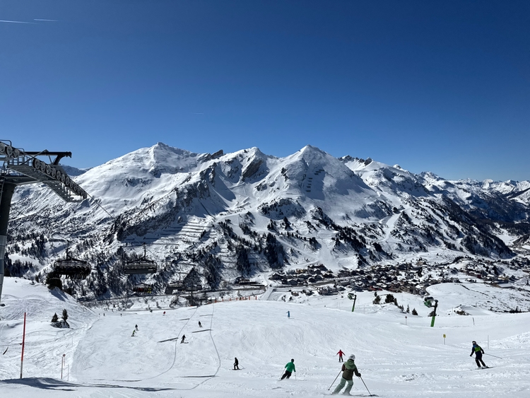 A triple-peak mountain