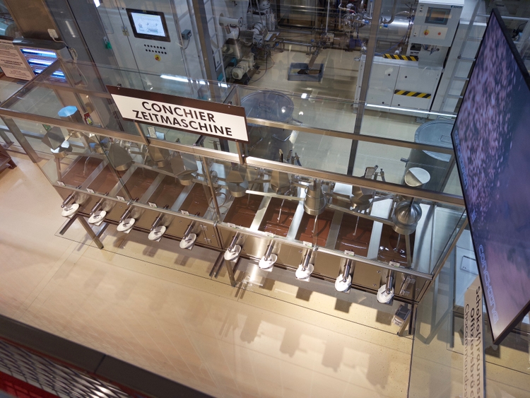 Some chocolate stirrers from a high perspective