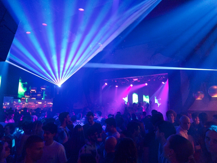 Another perspective of the club with some different lights